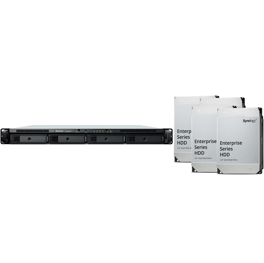 Synology RTG RS822RP+ 1U 4 Bay Rackmount NAS (80Tb) 4x Synology Enterprise 20Tb Synology — view 1