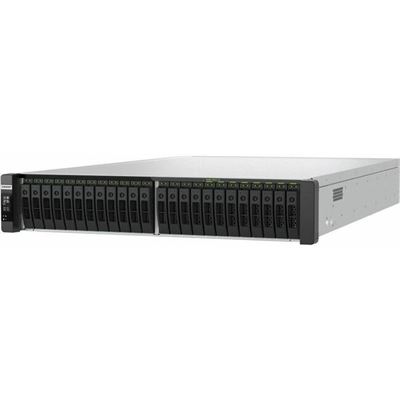 QNAP TDS-h2489FU-R2-4309Y-64G 24-Bay all-flash U.2 NVMe PCIe Gen4 dual-processor NAS, 2 x Intel® Xeon® Silver 4309Y 8C/16T processor (up to 3.6 GHz), 64GB RDIMM ECC DDR4 RAM, 4 x 2.5GbE LAN, 2 x 25GbE SFP28, iSCSI, RAID,  PCIe Gen4 expansion slots, QNAP — view 2