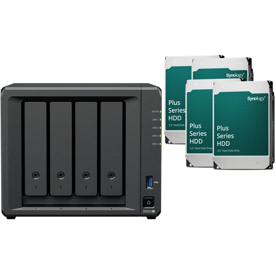 Synology DS925+ Desktop 4 Bay NAS RTG (48Tb) 4x Synology Plus Series 12Tb Synology — view 2
