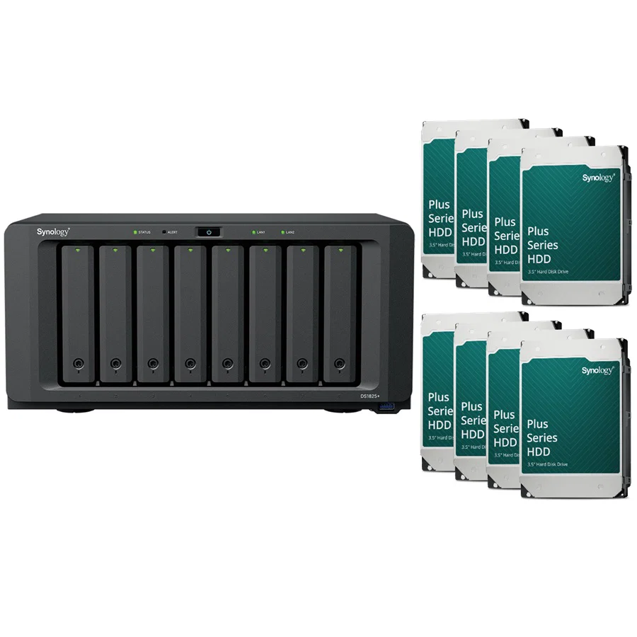 Synology DS1825+ Desktop 8 Bay RTG (32Tb) 8x Synology Plus Series 4Tb Synology — view 2