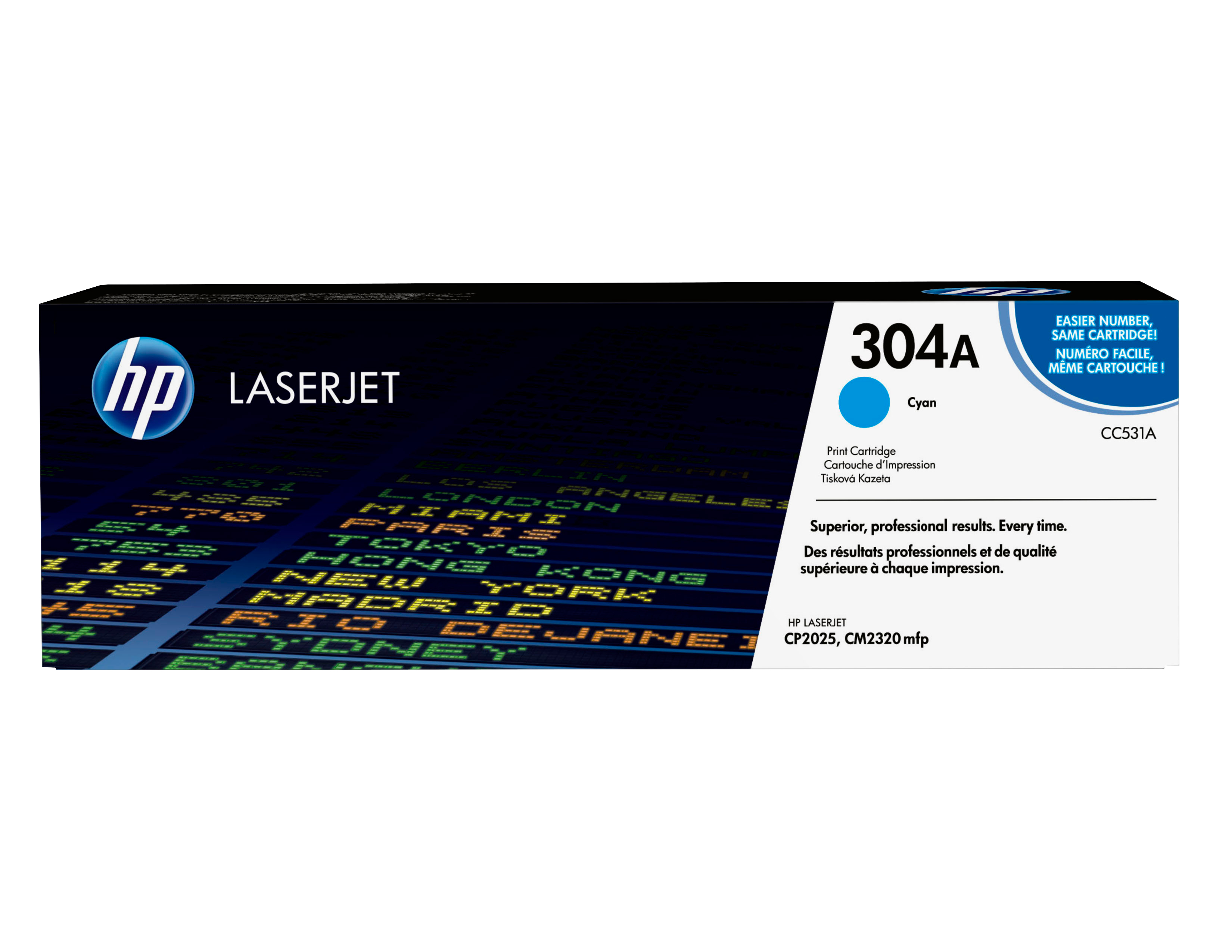 HP 304A CYAN LJ TONER CART CC531A HP — view 2