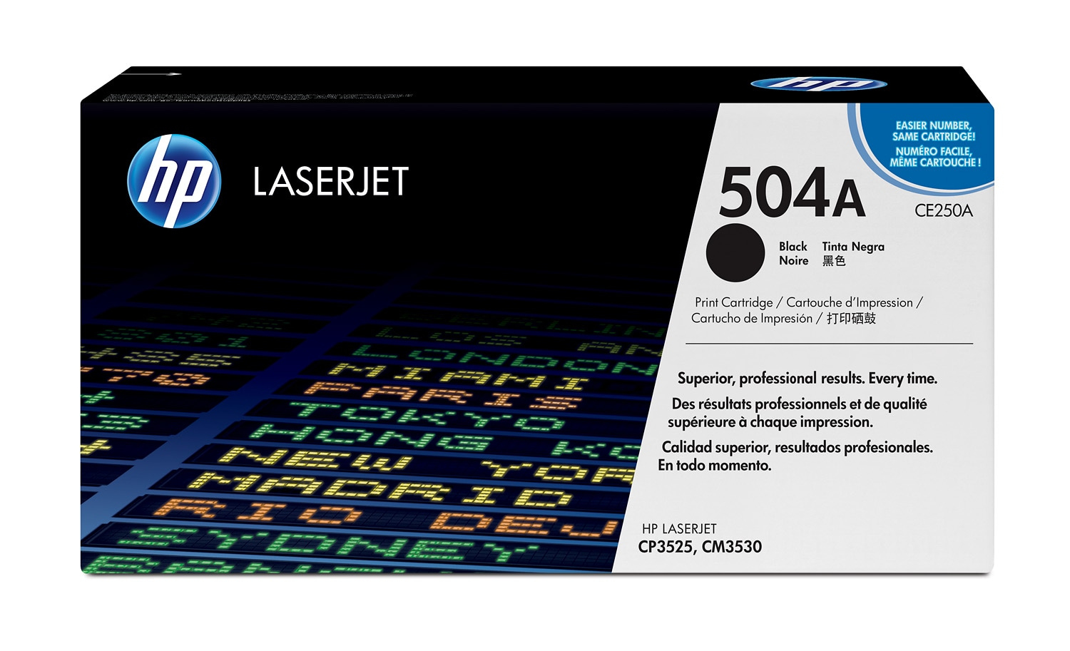 HP 504A BLACK LJ TONER CART CE250A HP — view 2