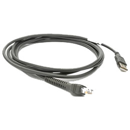 ZEBRA CBL ASSY:UNIV STYLE3 USB 7FT DURA GRY ZEBRA — view 2