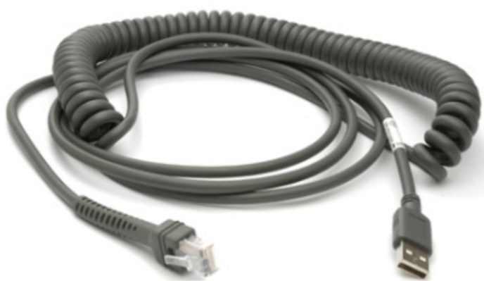 ZEBRA CABLE SCAN UNI USB 15FT COIL ZEBRA — view 2