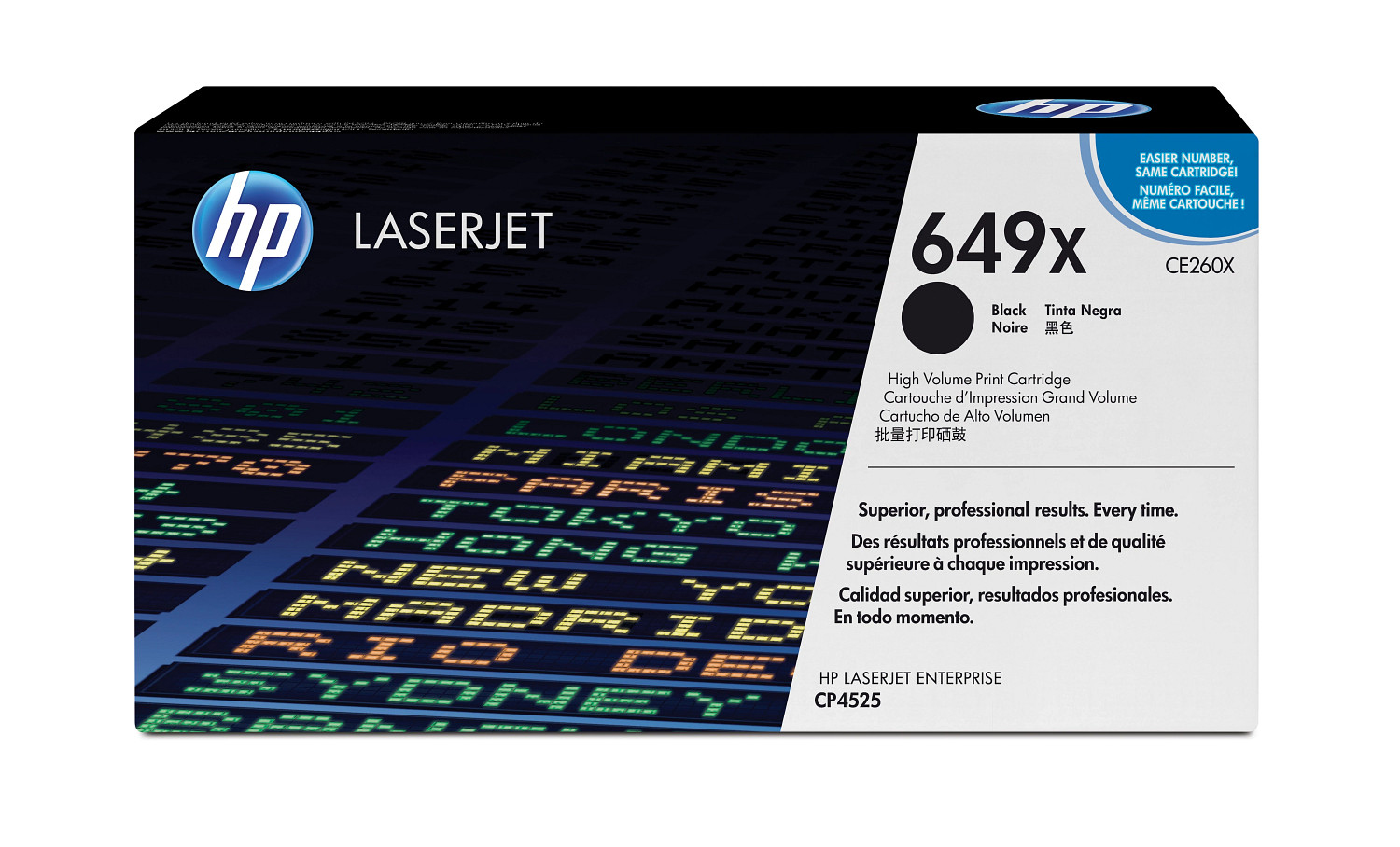 HP 649X BLACK HY LJ TONER CART CE260X HP — view 2