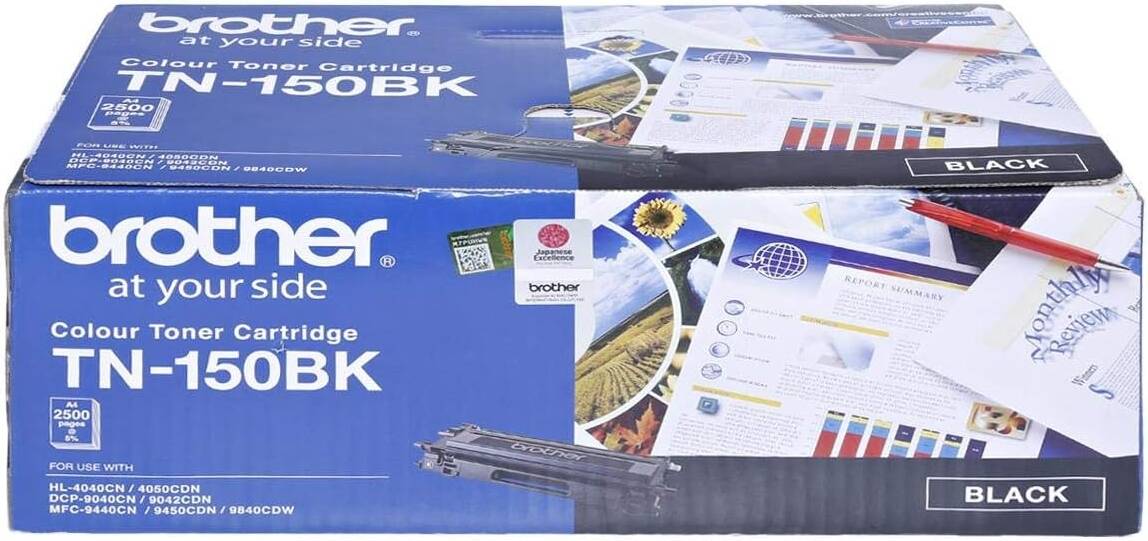 BROTHER TN150BK Std BLK toner 2500 pages @ 5% BROTHER — view 2