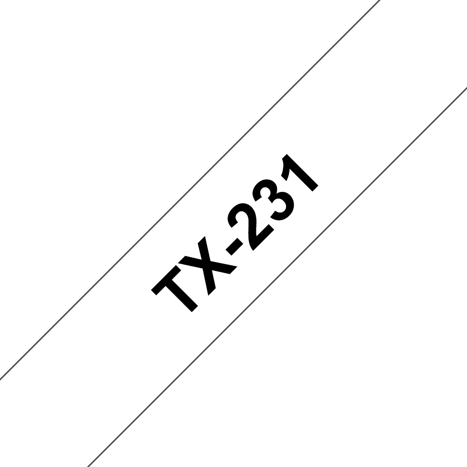 BROTHER 12MM BLK ON WHT TX TAPE BROTHER — view 2