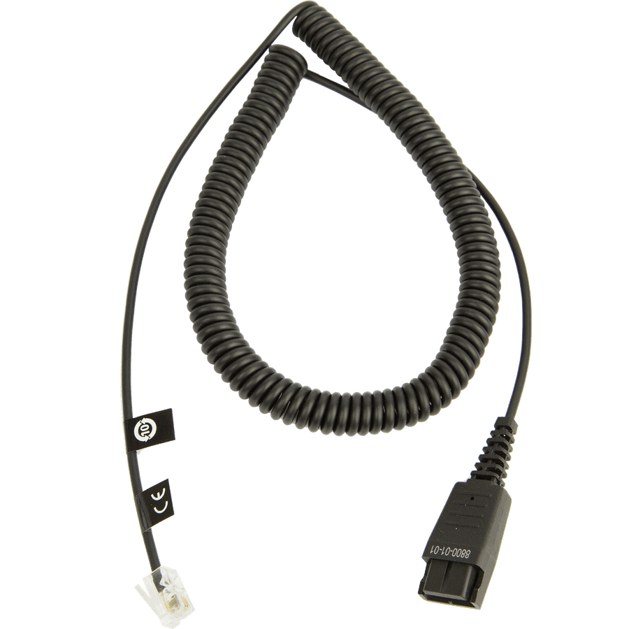 JABRA Cable Bottom Par Spiral QD RJ11 JABRA — view 2