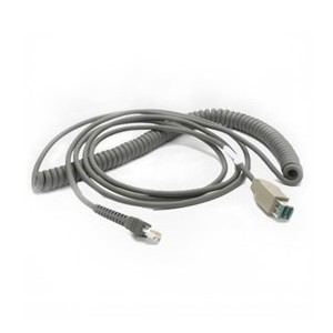 ZEBRA USB CBL POWER+ 15FT COILED ZEBRA — view 2