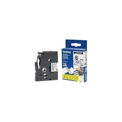 BROTHER TZe111 6mm x 8m Standard laminated Black BROTHER — view 2