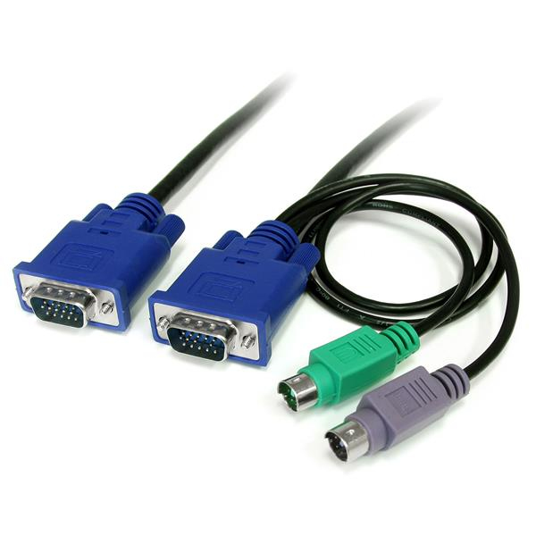 StarTech.com 6 ft 3-in-1 Ultra Thin PS/2 KVM Cable StarTech.com — view 2