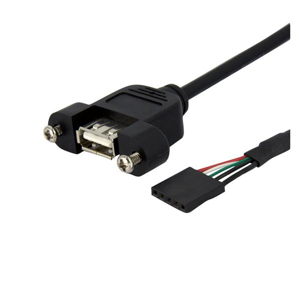 StarTech.com 3ft Panel Mount USB A / USB Header Cable StarTech.com — view 2