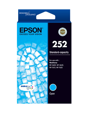 EPSON 252 Std Capacity DURABrite Ultra Cyan EPSON — view 2