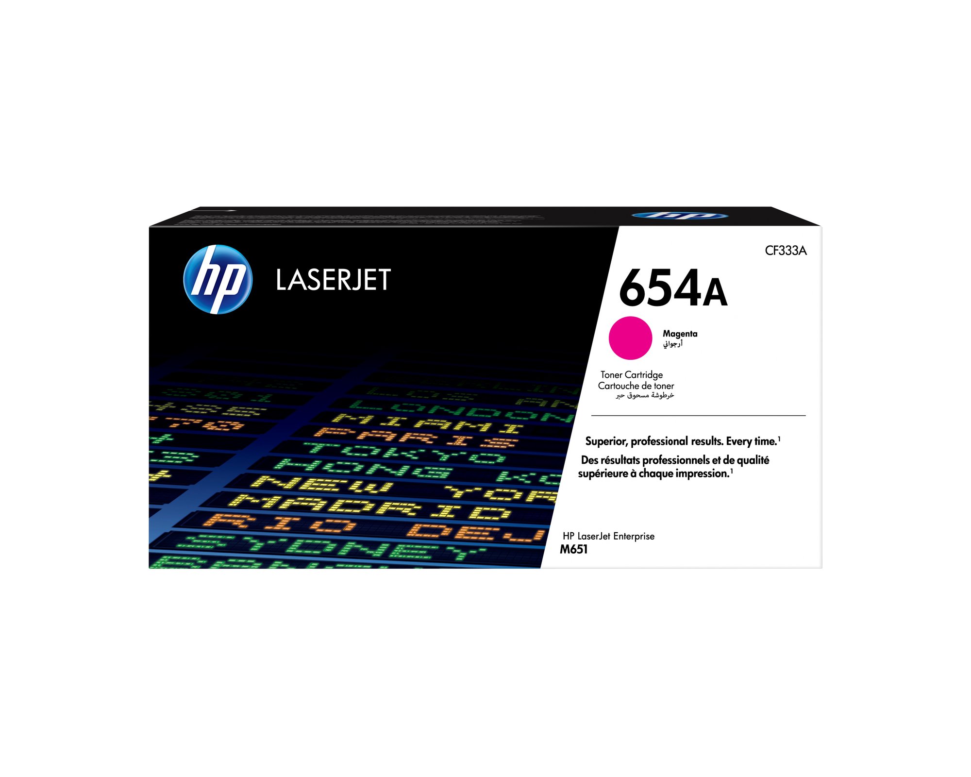 HP 654A MAGENTA LJ TONER CART CF333A HP — view 2