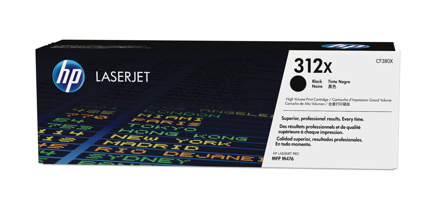 HP 312X BLACK HY LJ TONER CART CF380X. HP — view 2