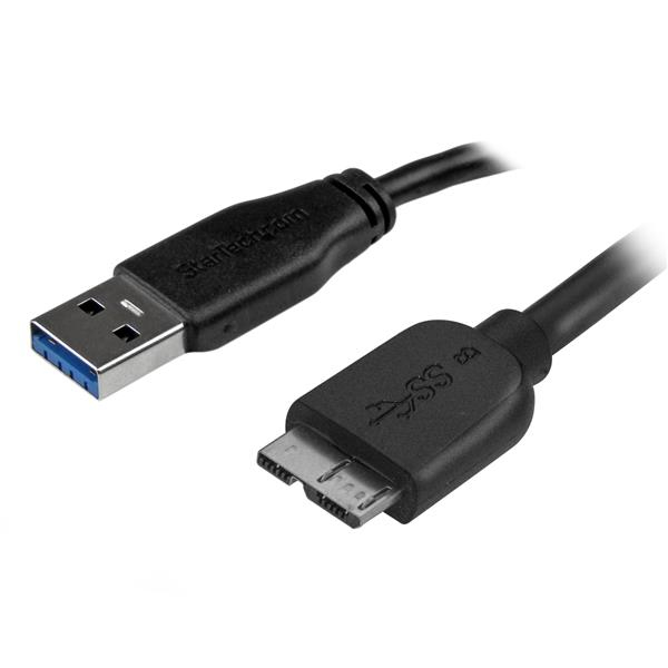 StarTech.com 2m 6ft Slim USB 3.0 Micro B Cable StarTech.com — view 2