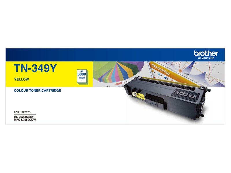 BROTHER TN349Y 6000 pages Yellow Toner BROTHER — view 2