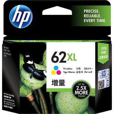 HP 62XL TRI-COLOR INK CART C2P07AA HP — view 2