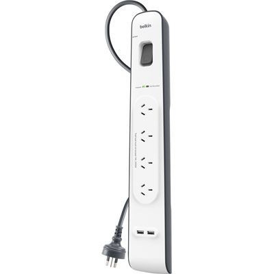 BELKIN 4 Outlet with 2M Cord with 2 USB Ports BELKIN — view 2