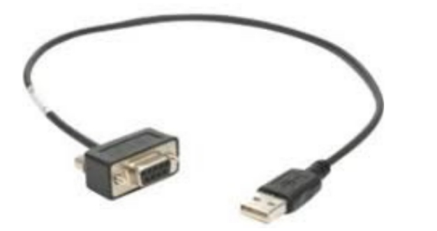 ZEBRA USB CABLE ASSEMBLY: 9-PIN FEMALE STRAIGH ZEBRA — view 2