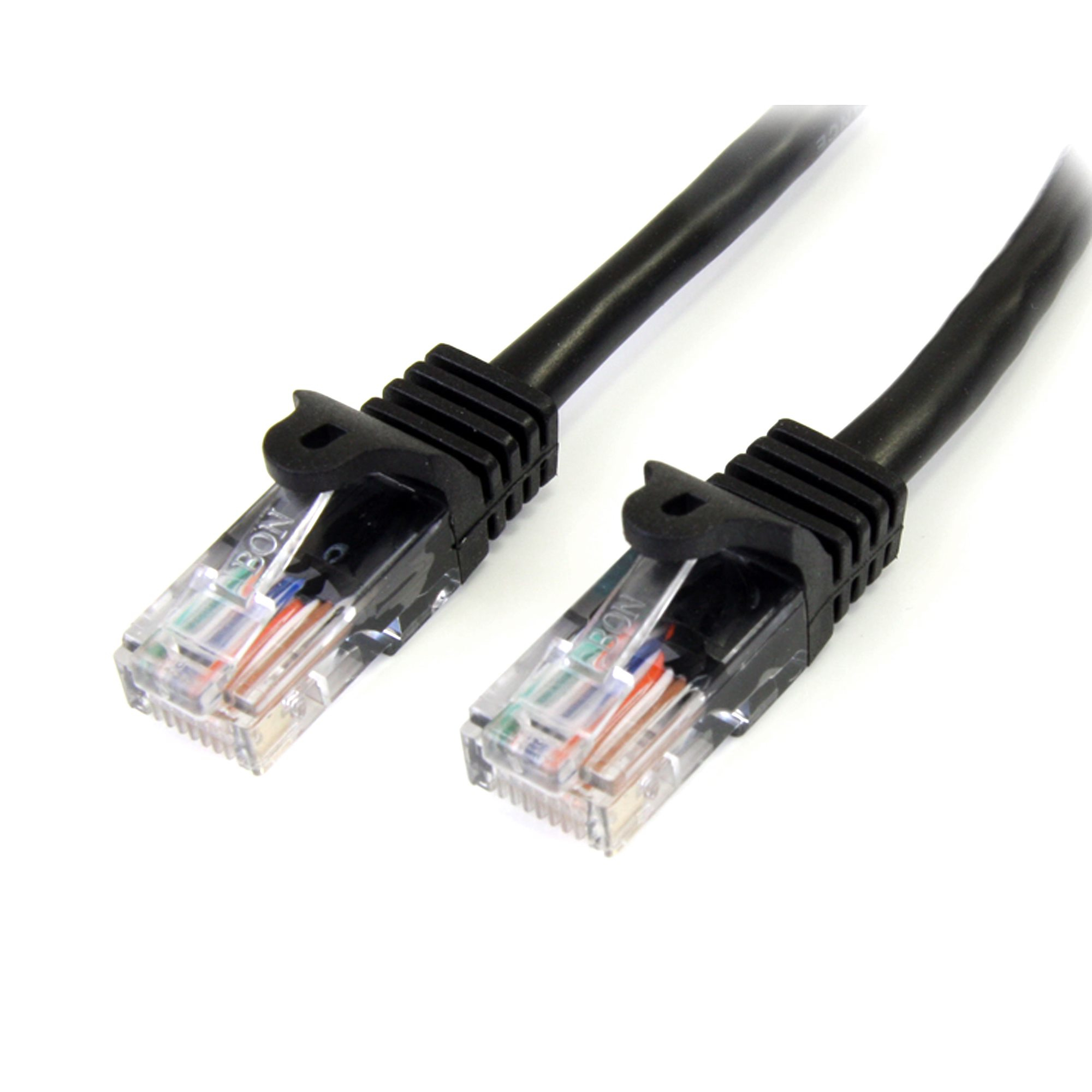 StarTech.com 1m Black Snagless UTP Cat5e Patch Cable. StarTech.com — view 2