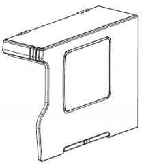 ZEBRA 110XI4 MEDIA COVER BIFOLD ZEBRA — view 2