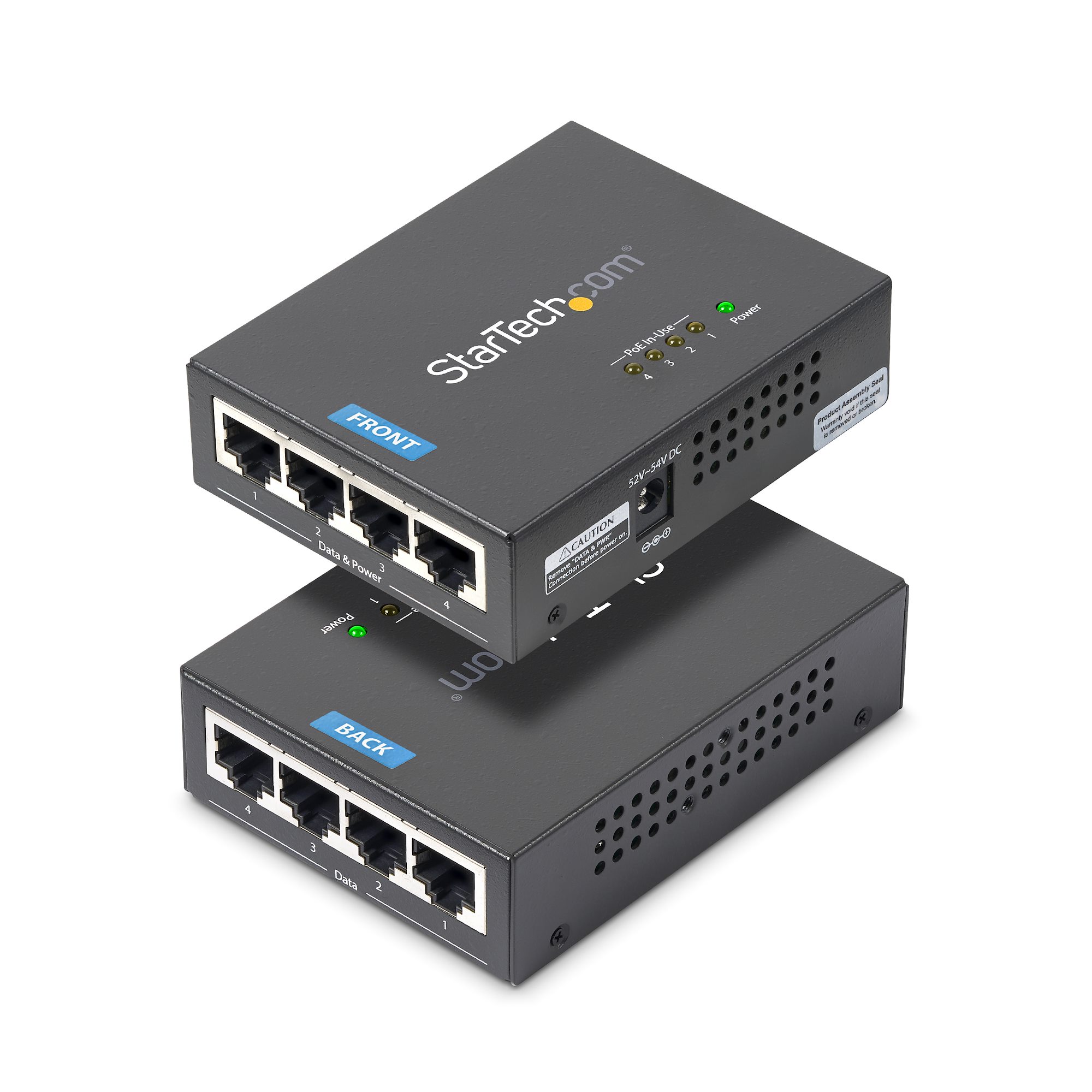 StarTech.com 4 Port Gigabit Midspan - PoE+ Injector StarTech.com — view 2
