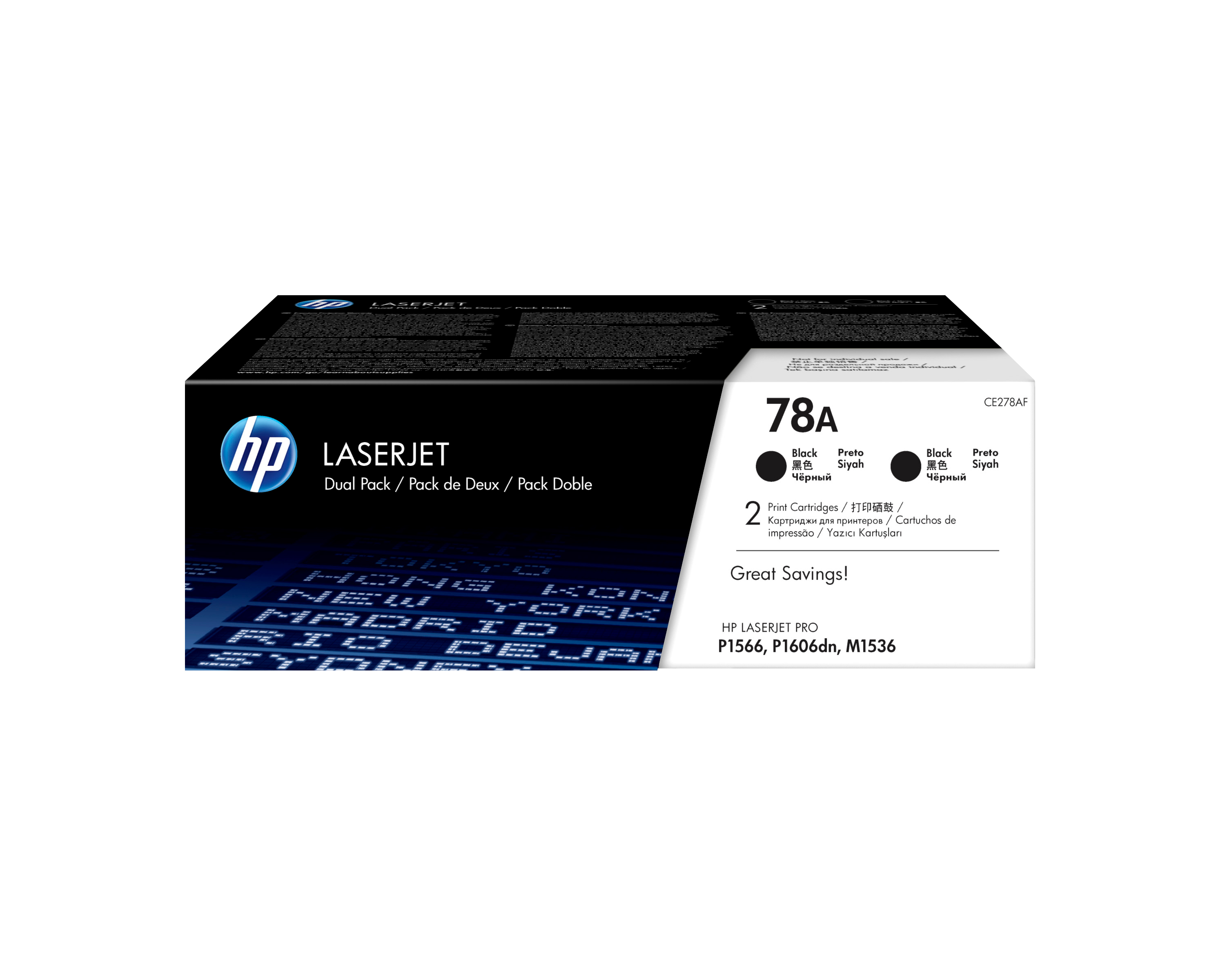 HP 78A BLACK TWIN-P LJ TONER CART CE278AD HP — view 2