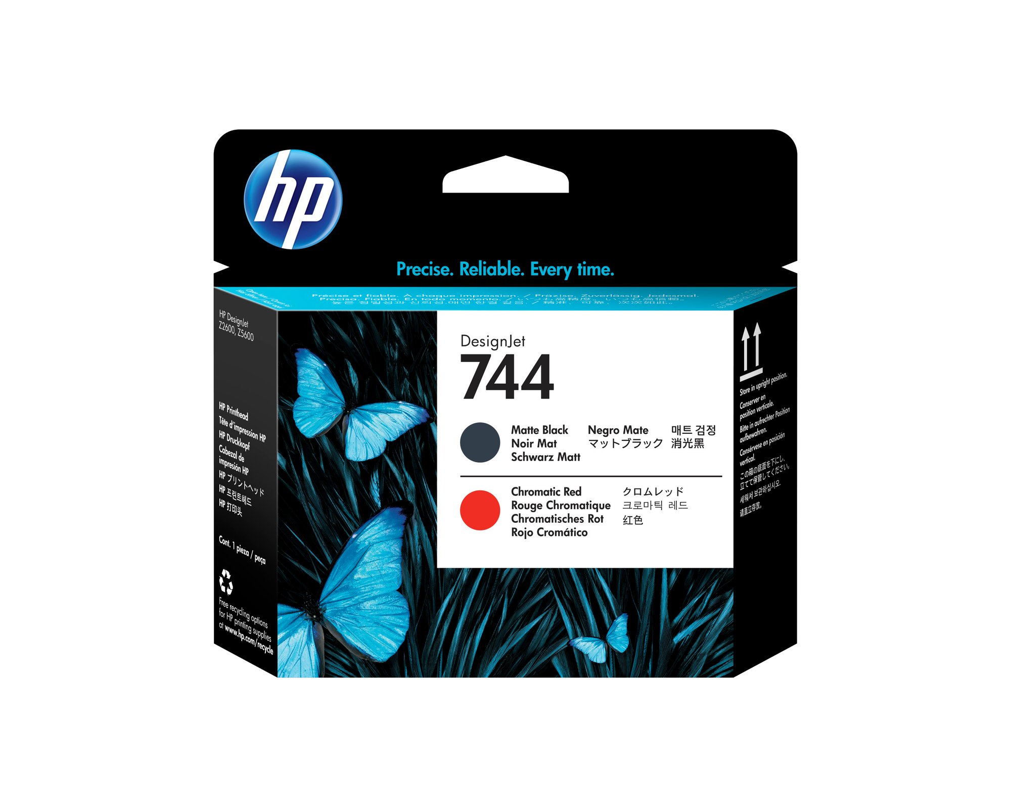 HP 744 MATTE BLACK RED PRINTHEAD HP — view 2