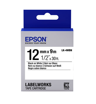 EPSON TAPE STANDARD 12MM BLACK ON WHITE 9 METR EPSON — view 2