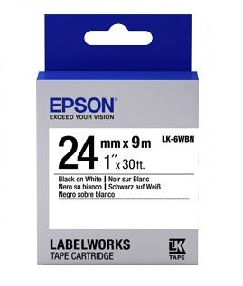 EPSON TAPE STANDARD 24MM BLACK ON WHITE 9 METR EPSON — view 2