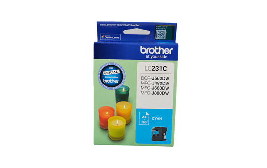BROTHER LC231C INK CARTRIDGE CYAN BROTHER — view 1