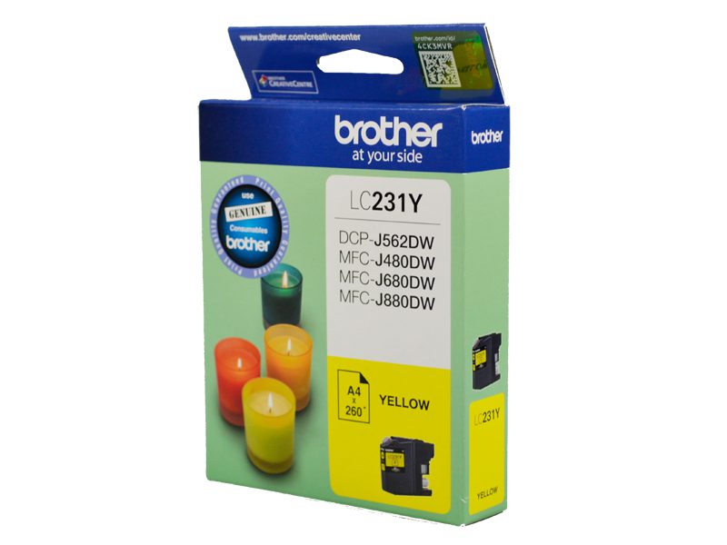 BROTHER LC231Y INK CARTRIDGE YELLOW BROTHER — view 2