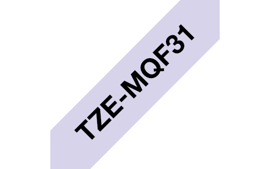 BROTHER TZEMQF31 12MM BLACK ON PASTEL PURPLE BROTHER — view 2
