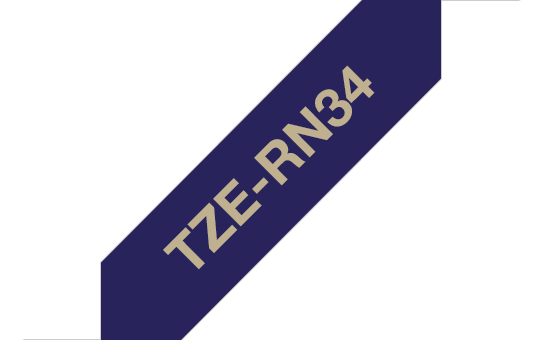 BROTHER TZERN34 12MM GOLD ON BLUE RIBBON TAPE BROTHER — view 2