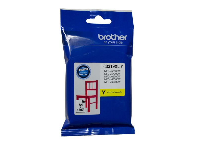 BROTHER LC3319XLY HIGH YIELD YELLOW 1500 PAGES BROTHER — view 2