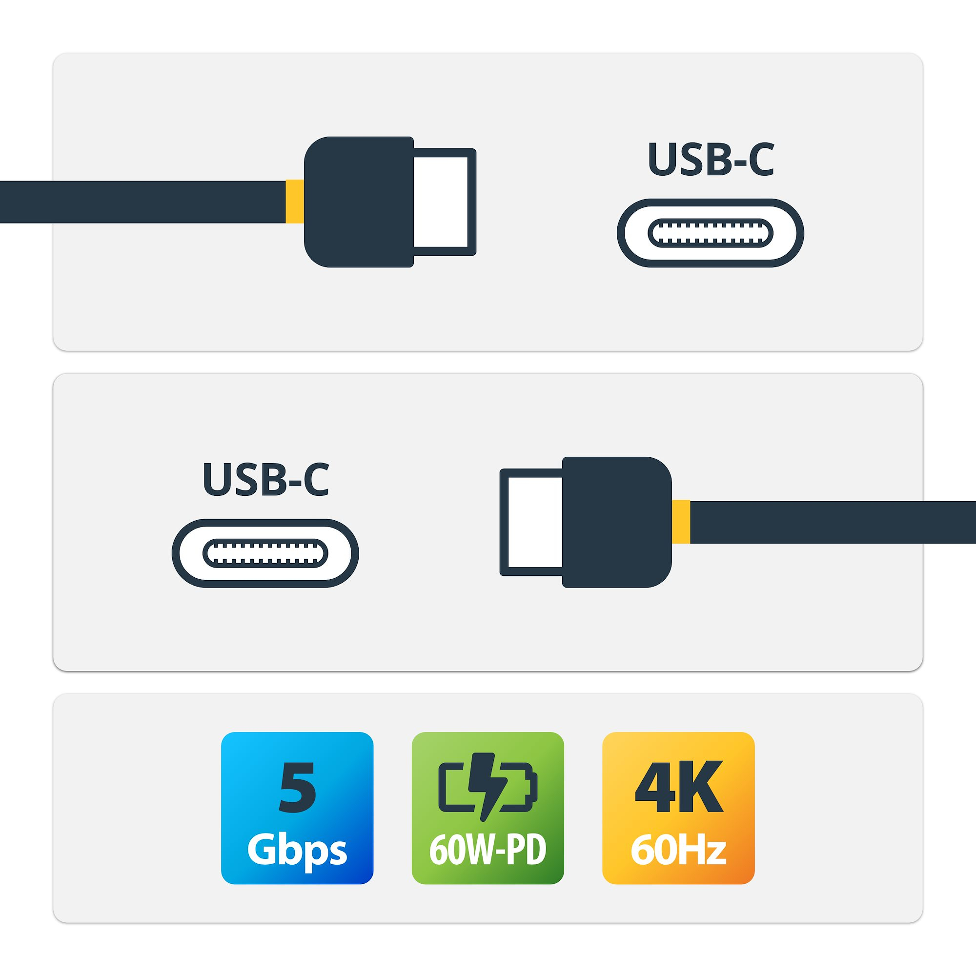 StarTech.com 2m USB C Cable w/ PD (3A) - USB 3.0. StarTech.com — view 3