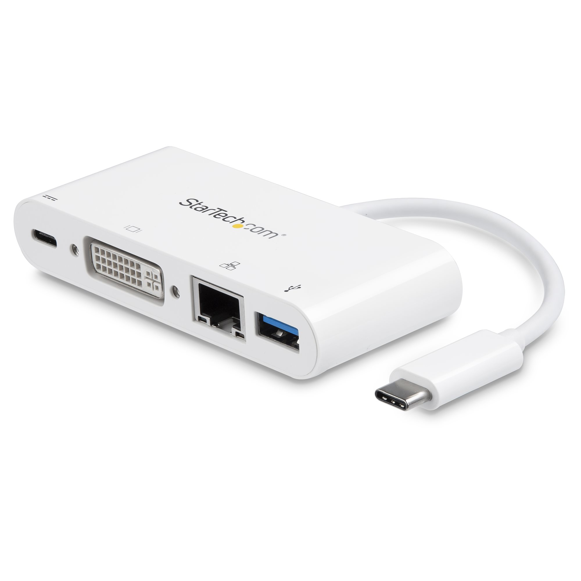 StarTech.com USB-C Multiport Adapter - PD - DVI - GbE StarTech.com — view 2