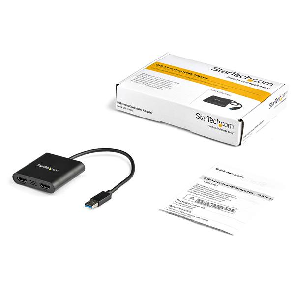 StarTech.com USB to Dual HDMI Adapter - 4K StarTech.com — view 6