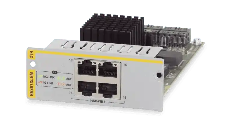 4 X 10G RJ-45 EXPANSION MODULE FOR SBX81 Allied Telesis — view 2