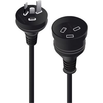 ALOGIC 10MAUS 3PIN MAINS PWR EXT CABLE WHT MTOF ALOGIC — view 2