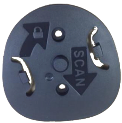 ZEBRA BRACKET: LOCKING MOUNT DS9308 (MIDNIGHT ZEBRA — view 2
