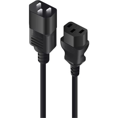 ALOGIC 1.5M IEC C13 TO C14 PWR CORD MTOF BLK ALOGIC — view 2