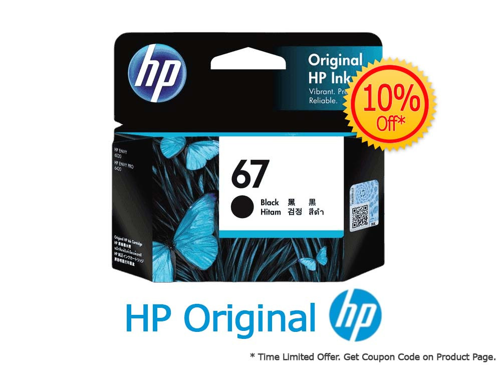 HP 67 BLACK ORIGINAL INK CARTRIDGE HP — view 2