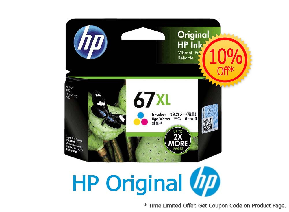 HP 67XL TRI-COLOR ORIGINAL INK CRTG APJ HP — view 2