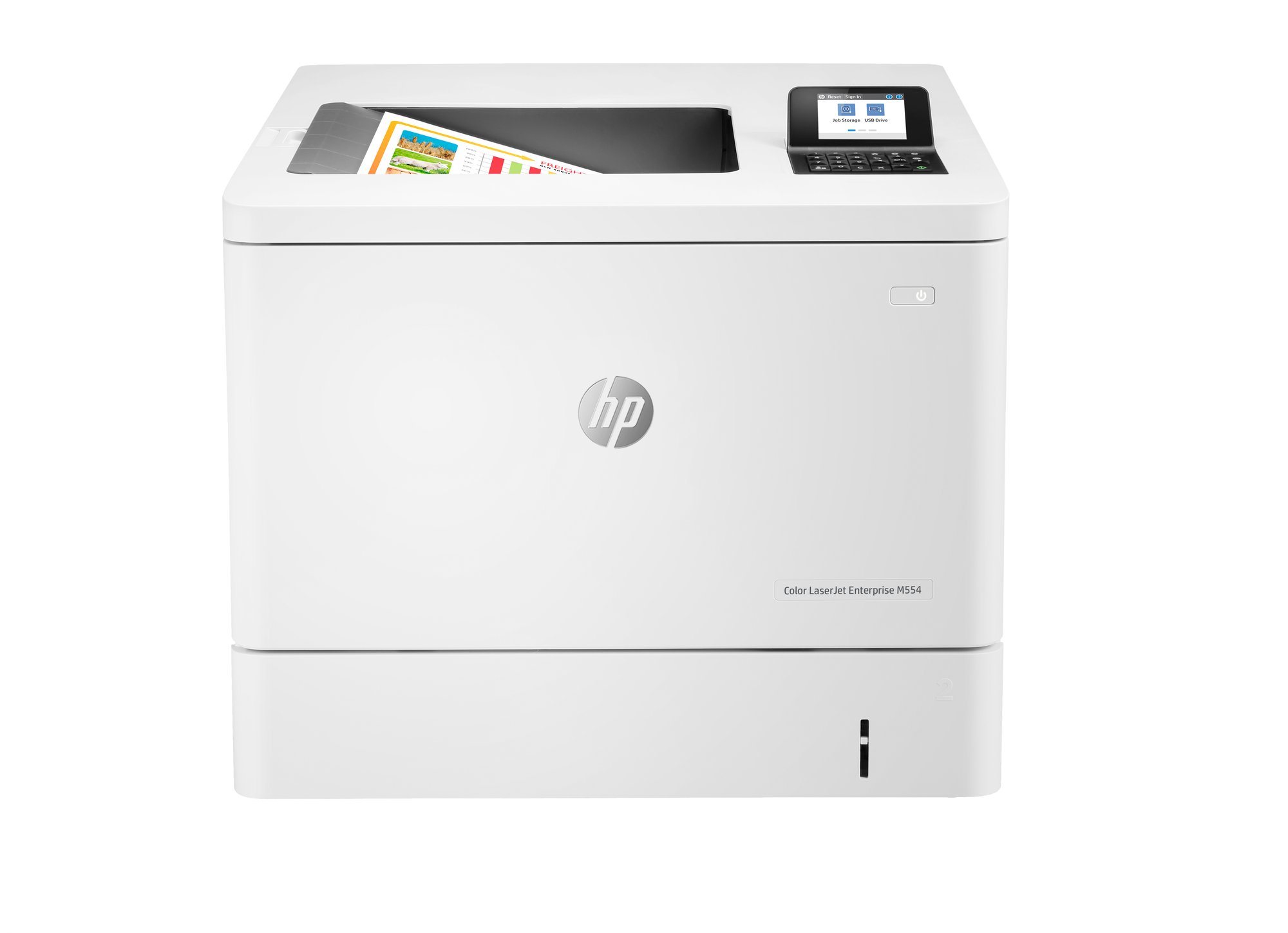 HP Clr LJ Ent M554dn Prntr HP — view 2