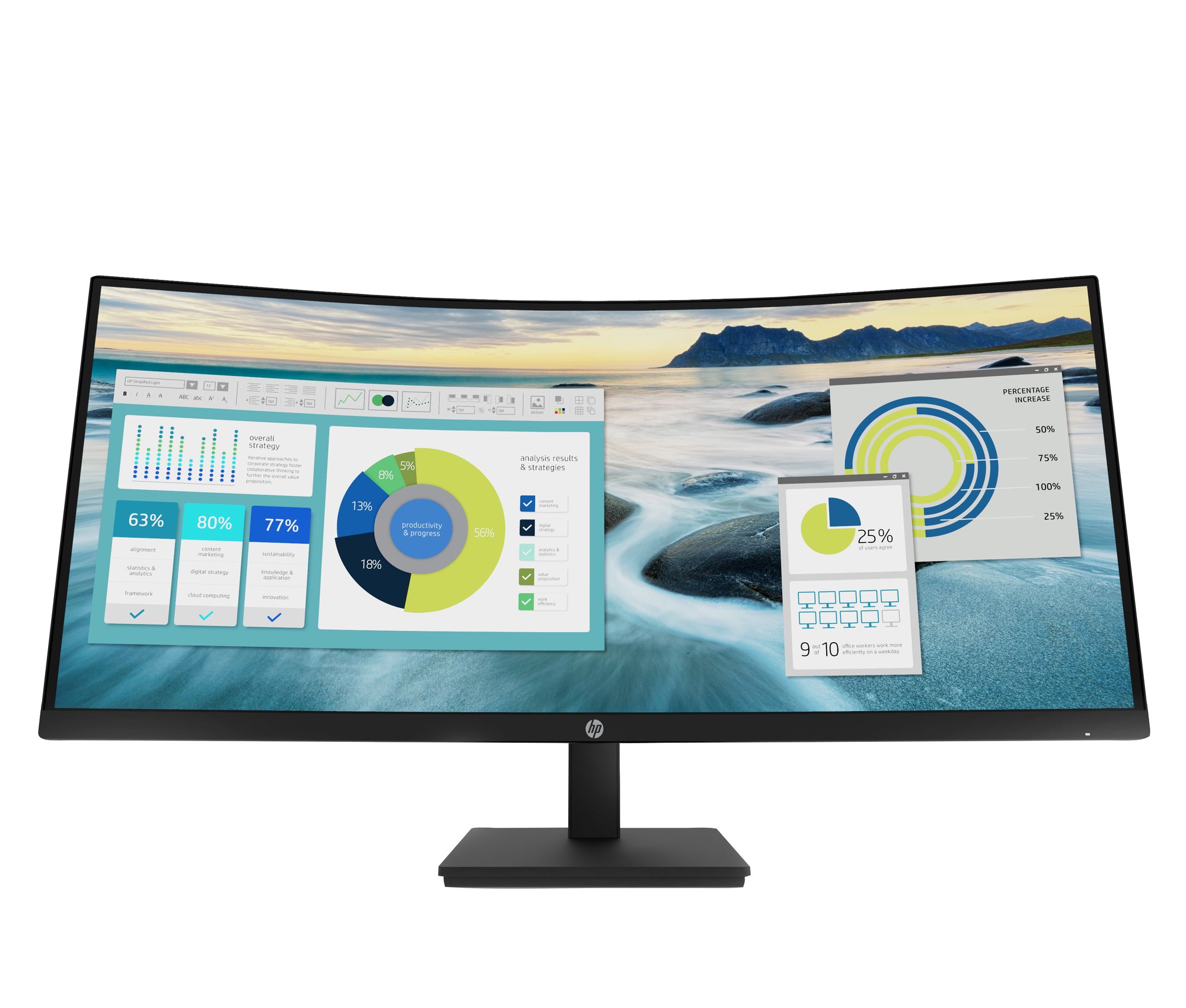 HP P34HC 34IN WQHD CURVED 21:9 USB-C PD HP — view 2