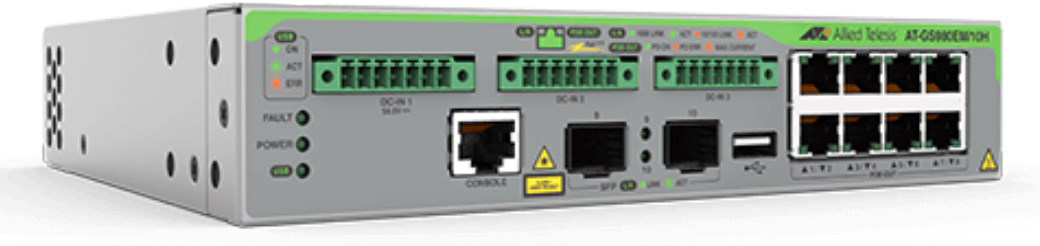 ALLIED TELESIS 8 PORT 1G POE++ 2 PORT SFP 3 PORT DC-INP ALLIED TELESIS — view 2