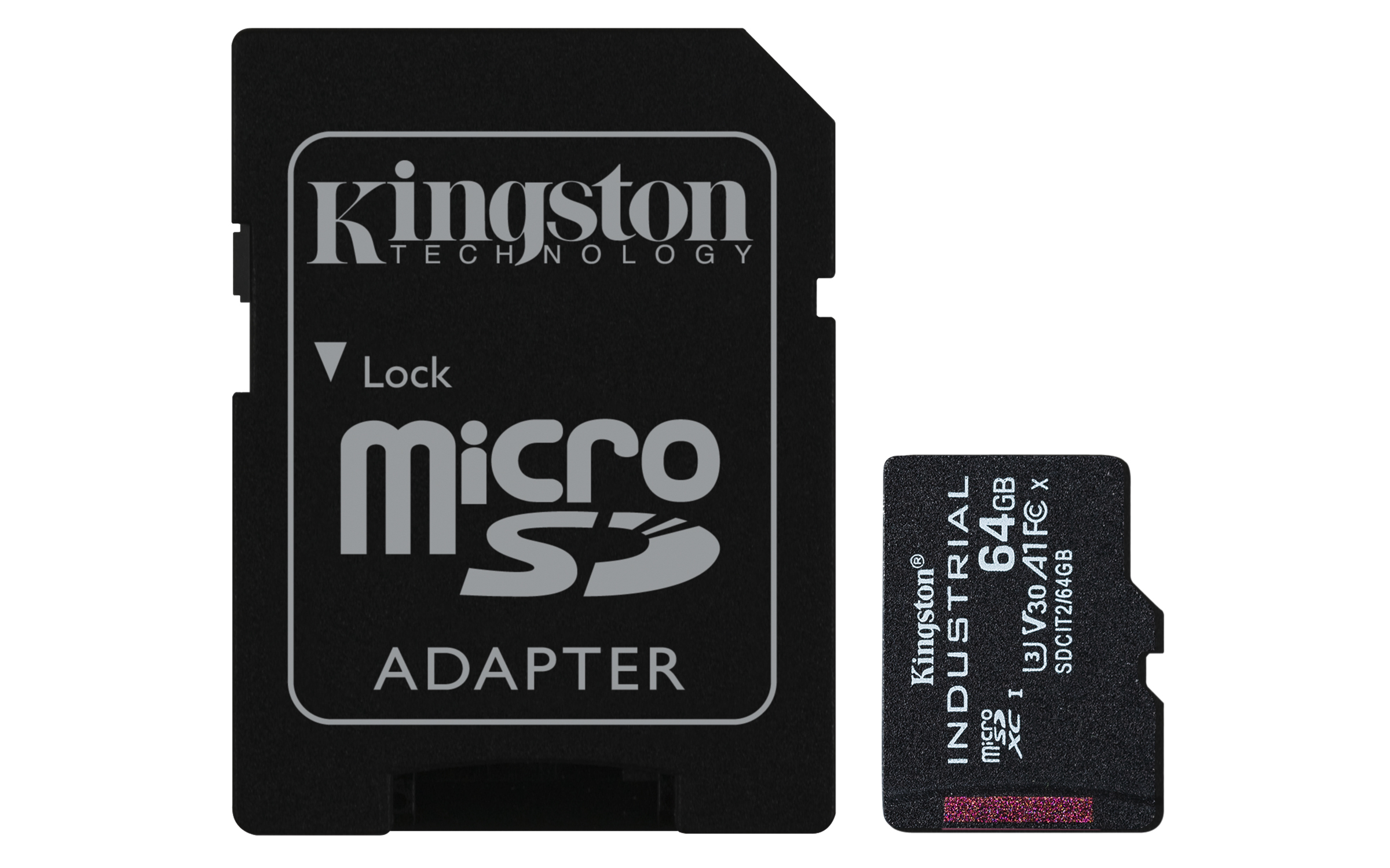 KINGSTON 64GB microSDXC Industrial C10 A1 pSLC + KINGSTON — view 2