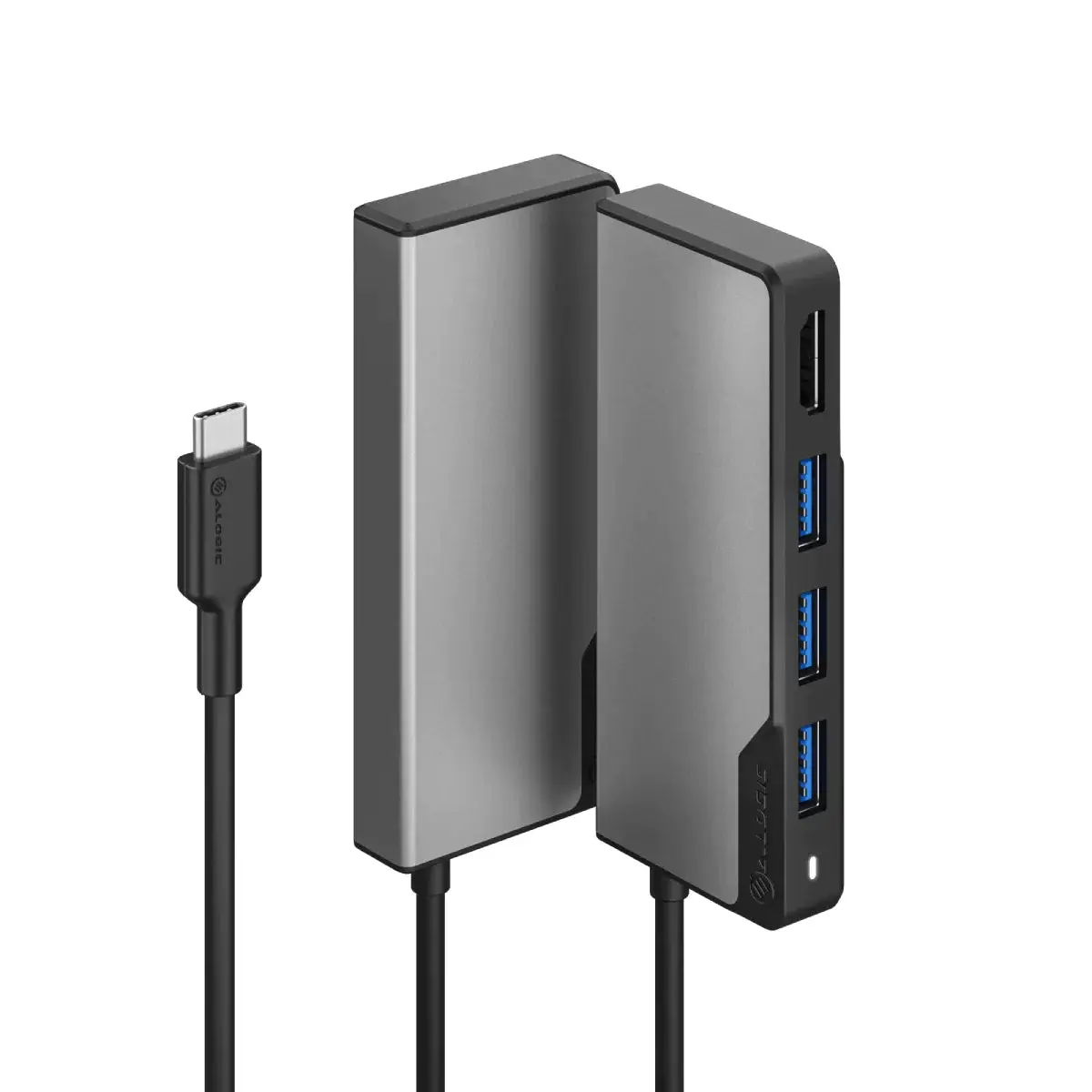 ALOGIC USB-C FUSION CORE 5-IN-1 HUB-SPACE GREY ALOGIC — view 2